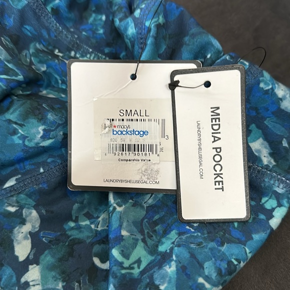 Laundry by Shelli Segal blue print leggings size small - Picture 5 of 11